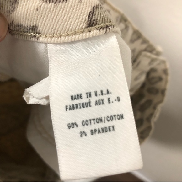 Lucky Brand Legend Cheetah Print Capri Jeans Jeggings women's size 10 - Picture 7 of 9